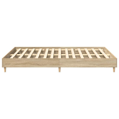 Bed Frame Sonoma 152 x 203 cm Engineered Wood
