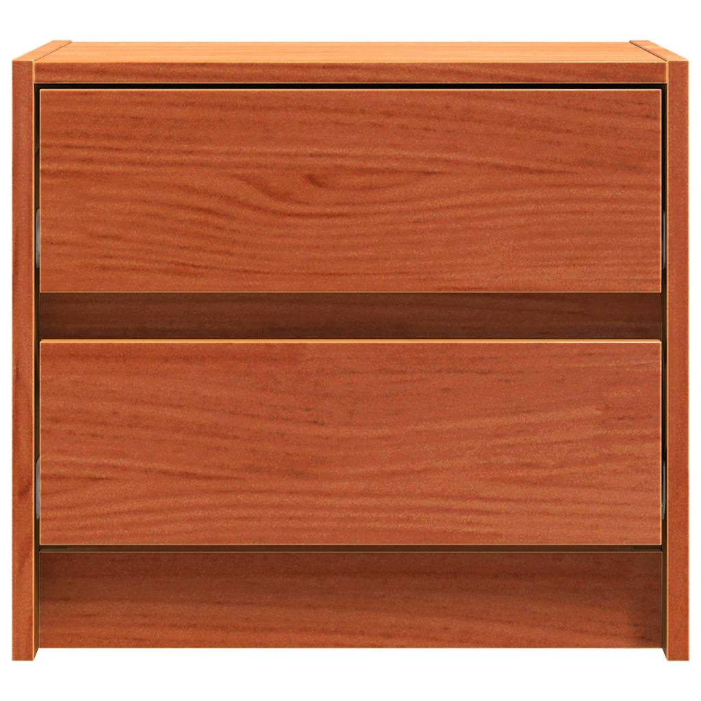 Bedside Tables 2 pcs Wax Brown 40 x 30.5 x 35.5 cm Pine Wood