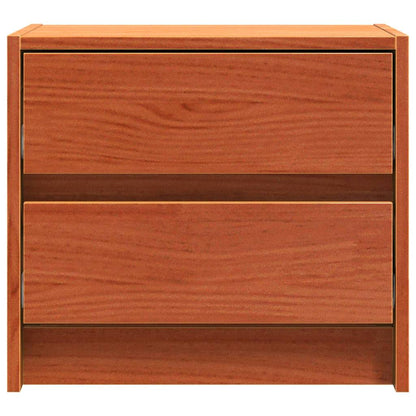 Bedside Tables 2 pcs Wax Brown 40 x 30.5 x 35.5 cm Pine Wood