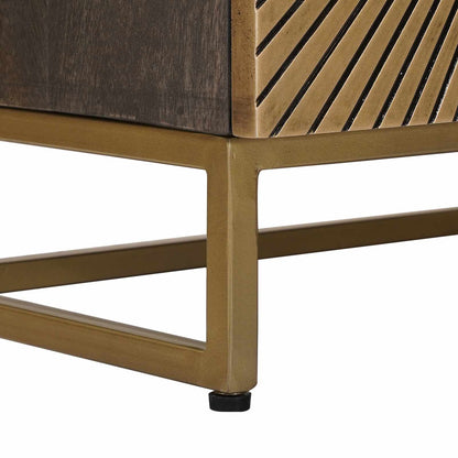 Handmade Bedside Cabinet Coffee Brown 40 x 30 x 50 cm
