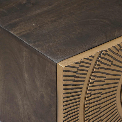 Handmade Bedside Cabinet Coffee Brown 40 x 30 x 20 cm