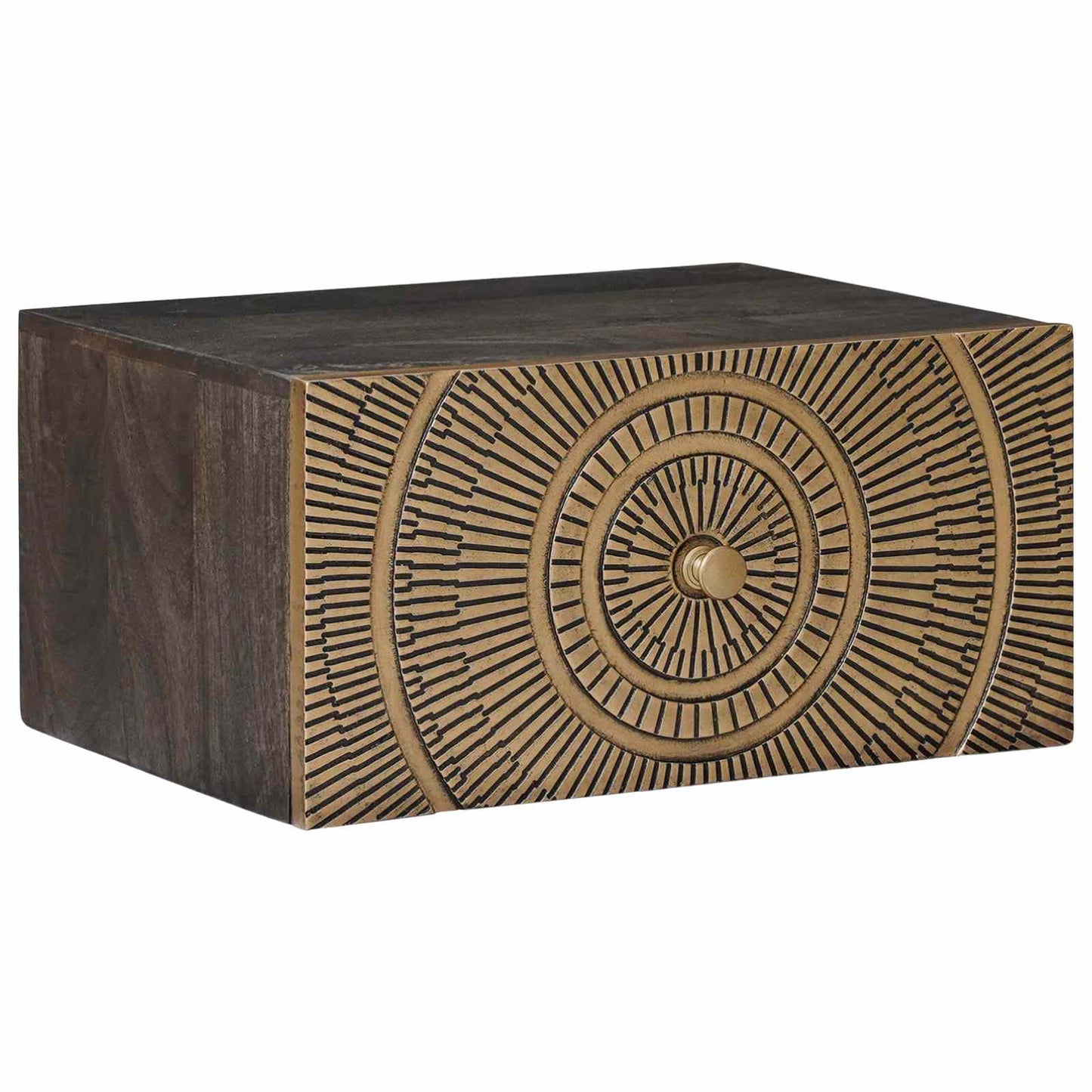 Handmade Bedside Cabinet Coffee Brown 40 x 30 x 20 cm