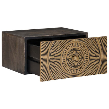Handmade Bedside Cabinet Coffee Brown 40 x 30 x 20 cm