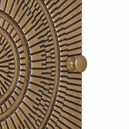 Highboard Brass 35 x 30 x 120 cm