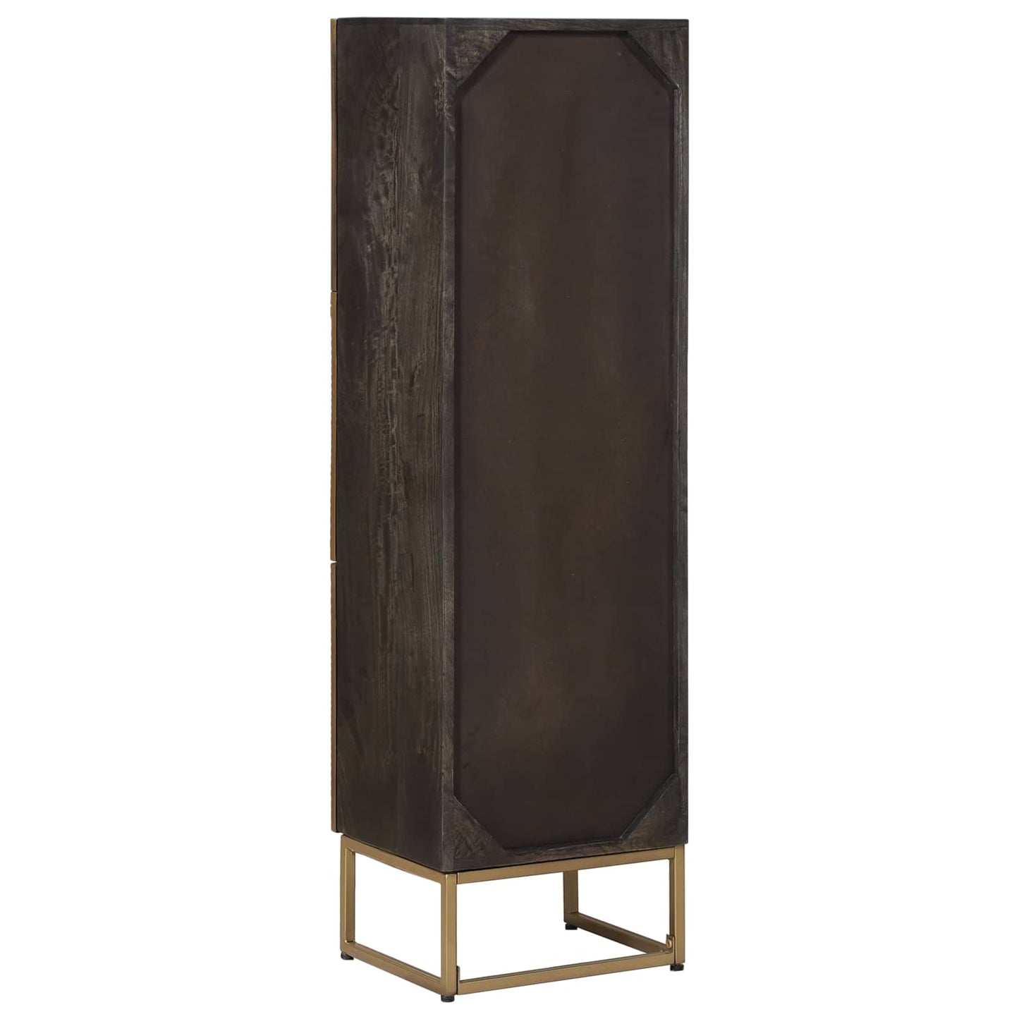 Highboard Brass 35 x 30 x 120 cm