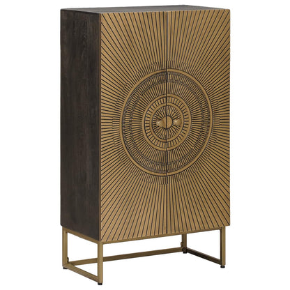 Highboard Brass 53.5 x 30 x 95 cm