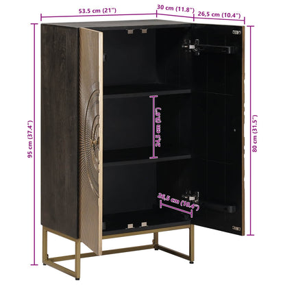 Highboard Brass 53.5 x 30 x 95 cm