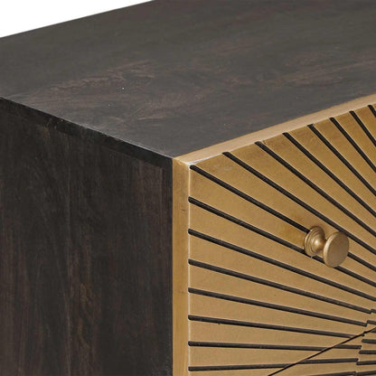 Drawer Cabinet with Drawer Brass 75 x 30 x 65 cm