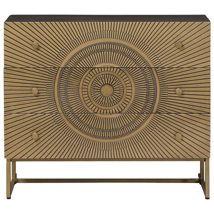Drawer Cabinet with Drawer Brass 75 x 30 x 65 cm