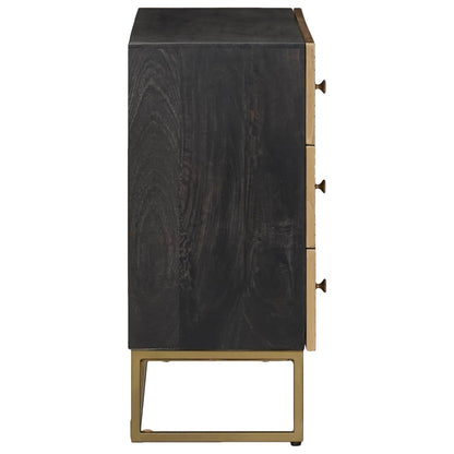 Drawer Cabinet with Drawer Brass 75 x 30 x 65 cm