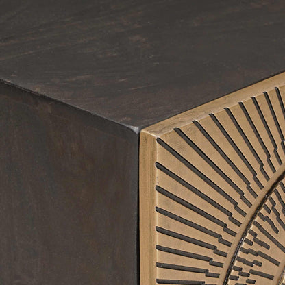 TV Cabinet with Drawer with Shelf Brass 105 x 30 x 50 cm