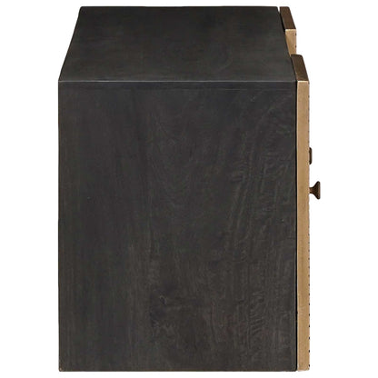 TV Cabinet with Shelf with Storage Brass 105 x 30 x 35 cm