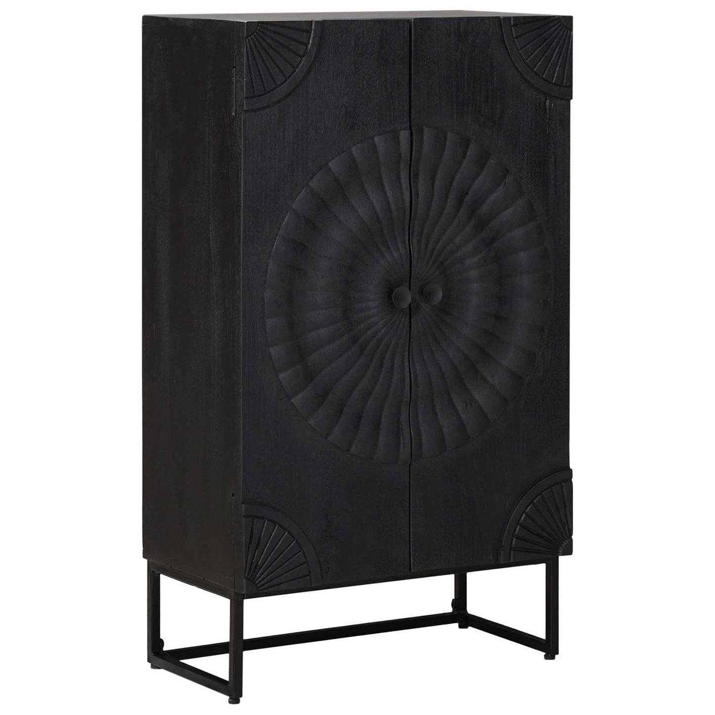 Highboard Black 55 x 30 x 95 cm