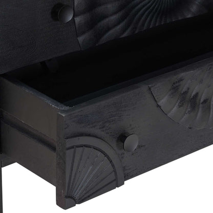 Drawer Cabinet with Drawer Black 75 x 30 x 65 cm