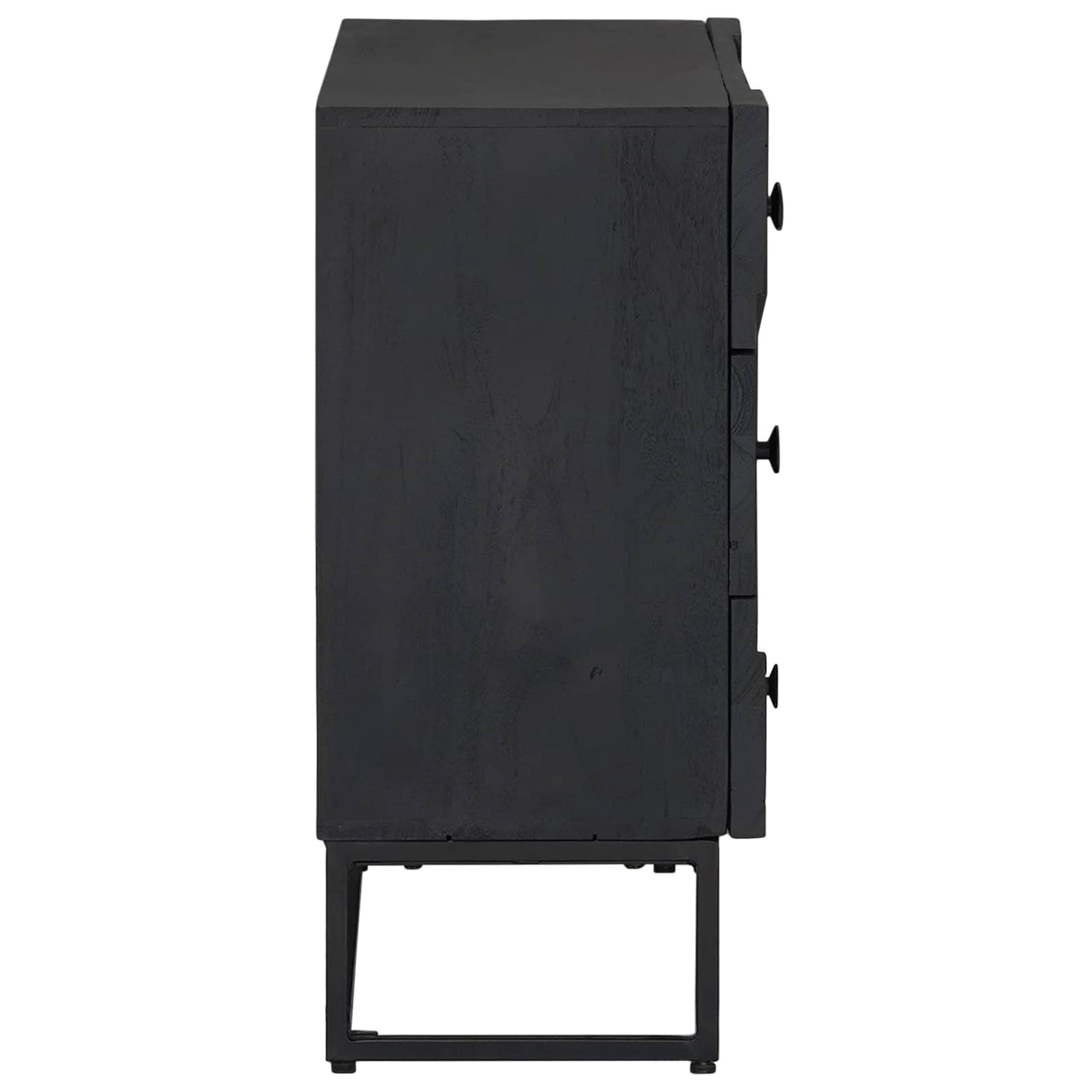 Drawer Cabinet with Drawer Black 75 x 30 x 65 cm