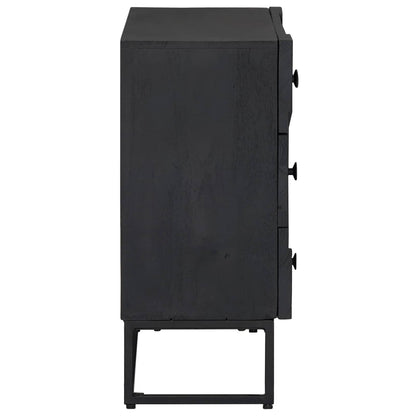 Drawer Cabinet with Drawer Black 75 x 30 x 65 cm