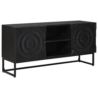 TV Cabinet with Drawer with Shelf Black 105 x 30 x 54 cm