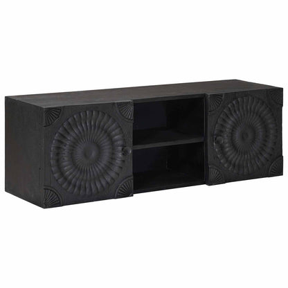 TV Cabinet with Shelf with Storage Black 105 x 30 x 35 cm