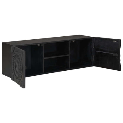 TV Cabinet with Shelf with Storage Black 105 x 30 x 35 cm
