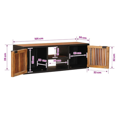 TV Cabinet with Shelf with Storage 105 x 30 x 35 cm