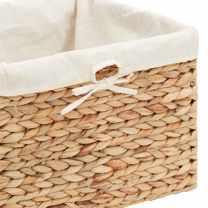 Storage Baskets 3 pcs Natural Water hyacinth