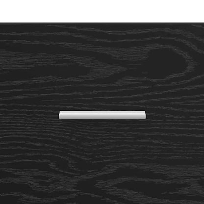Highboard Black Oak 45 x 42.5 x 185 cm Engineered Wood