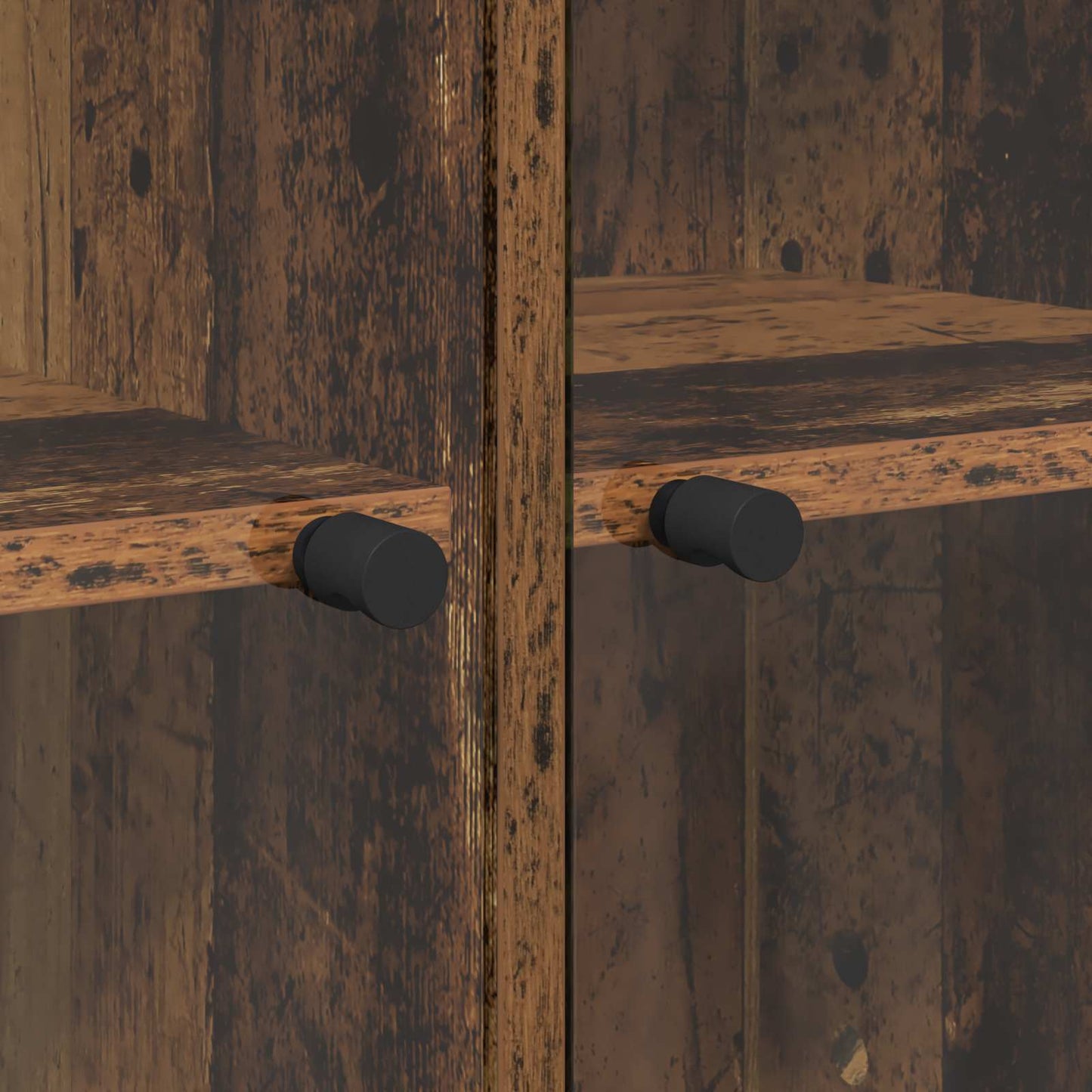 Highboard 2 pcs Old Wood 68 x 37 x 142 cm Engineered Wood