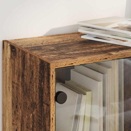Highboard 2 pcs Old Wood 68 x 37 x 142 cm Engineered Wood