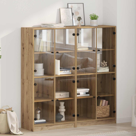 Highboard 2 pcs Artisan Oak 68 x 37 x 142 cm Engineered Wood