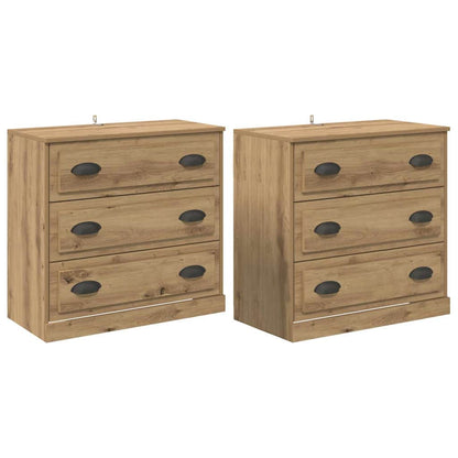 Sideboards 2 pcs Artisan Oak 70 x 35.5 x 67.5 cm