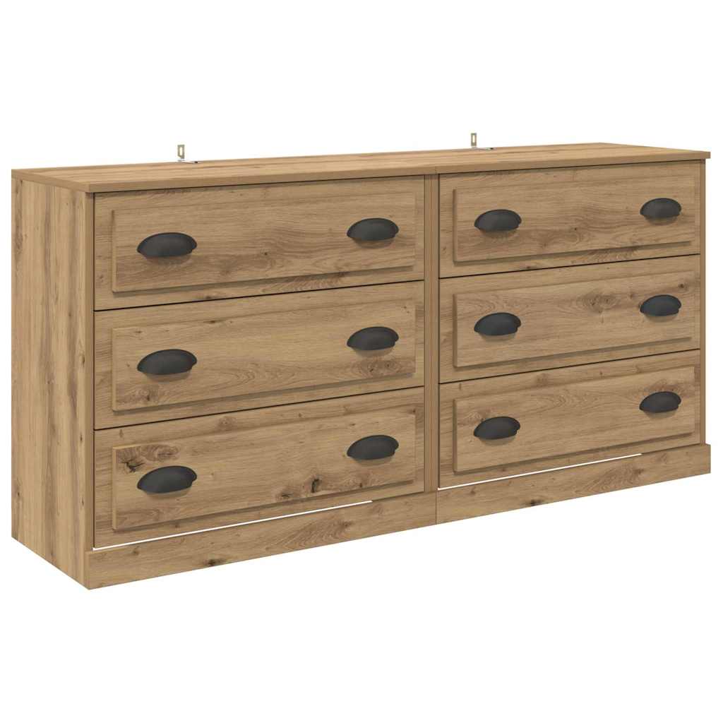 Sideboards 2 pcs Artisan Oak 70 x 35.5 x 67.5 cm