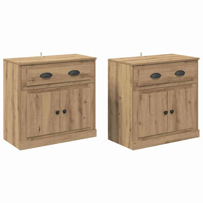 Sideboards 2 pcs Artisan Oak 70 x 35.5 x 67.5 cm