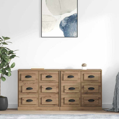 Sideboards 2 pcs Artisan Oak 70 x 35.5 x 67.5 cm