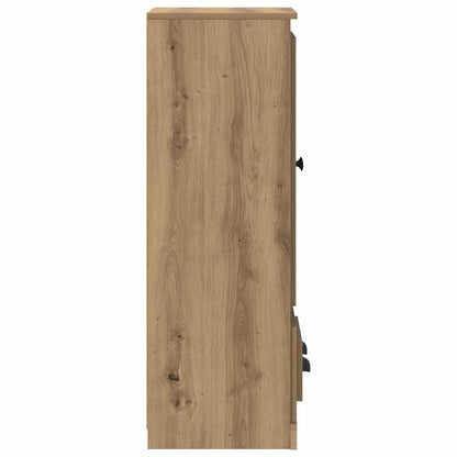 Highboard 3 pcs Artisan Oak 132 x 35.5 x 103.5 cm
