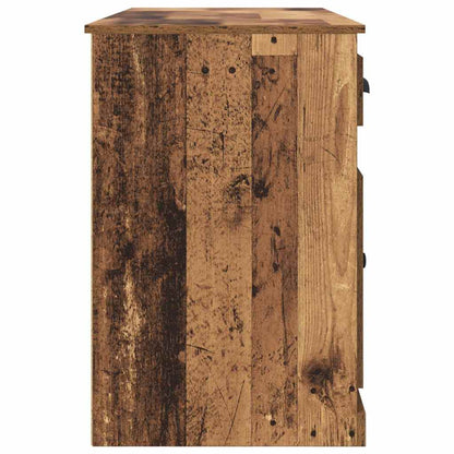 Desk with Cabinet Old Wood Engineered Wood 154.5 x 50 x 75 cm