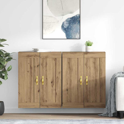 Wall-mounted Cabinet 2 pcs Artisan Oak 69.5 x 34 x 90 cm