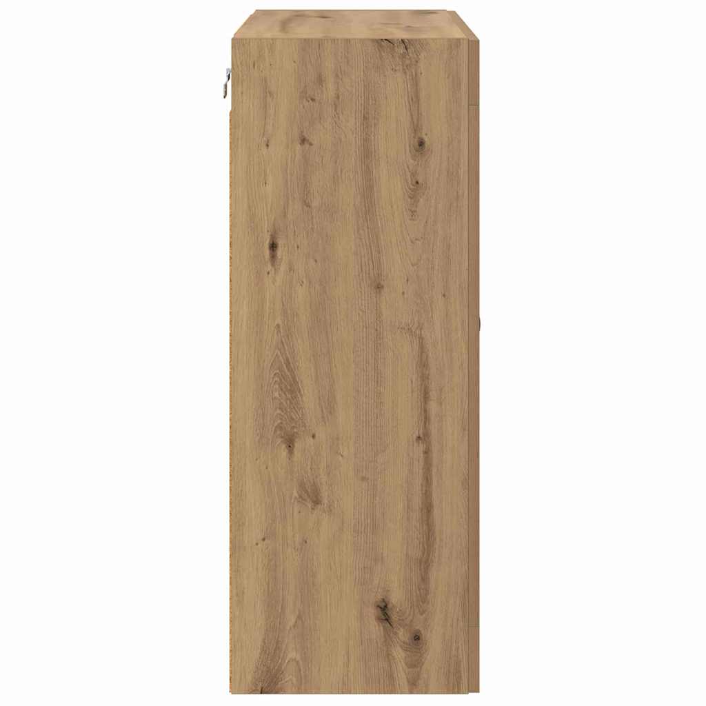 Wall-mounted Cabinet 2 pcs Artisan Oak 69.5 x 34 x 90 cm