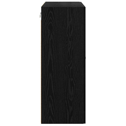 Wall-mounted Cabinet 2 pcs Black Oak 69.5 x 34 x 90 cm