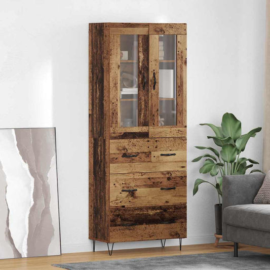 Highboard Old Wood 69.5 x 34 x 90 cm Engineered Wood
