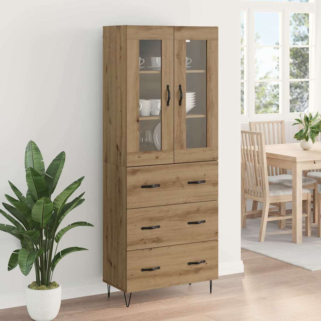 Highboard Artisan Oak 69.5 x 34 x 90 cm Engineered Wood