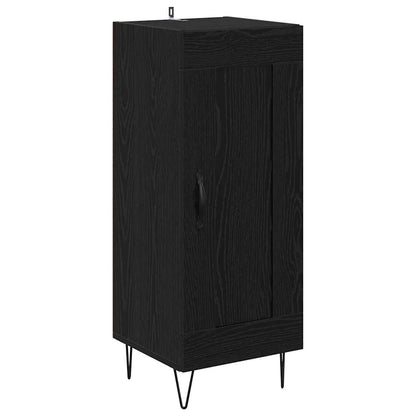 Highboard Black Oak 34.5 x 34 x 90 cm Engineered Wood
