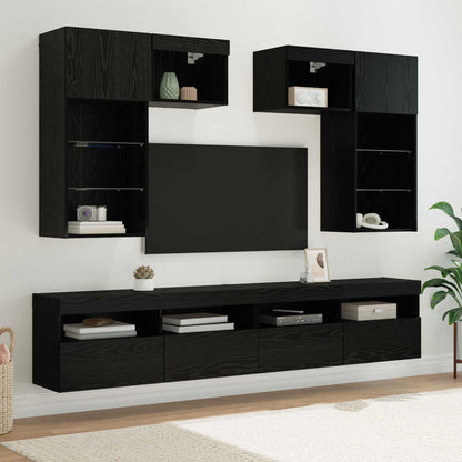 TV Wall Units 6 pcs Artisan Oak Engineered Wood