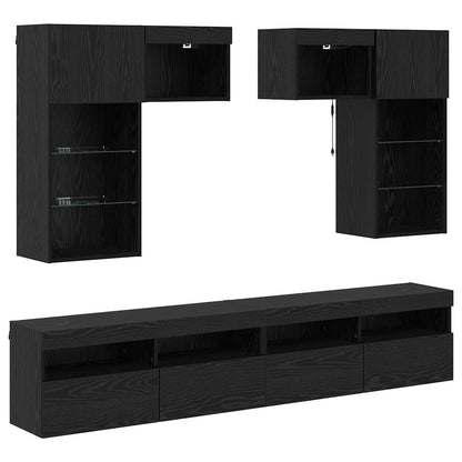 TV Wall Units 6 pcs Artisan Oak Engineered Wood