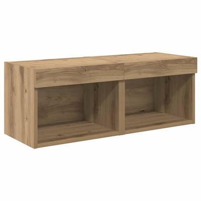 TV Wall Units 8 pcs Artisan Oak Engineered Wood