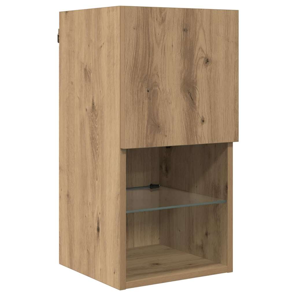 TV Wall Units 8 pcs Artisan Oak Engineered Wood