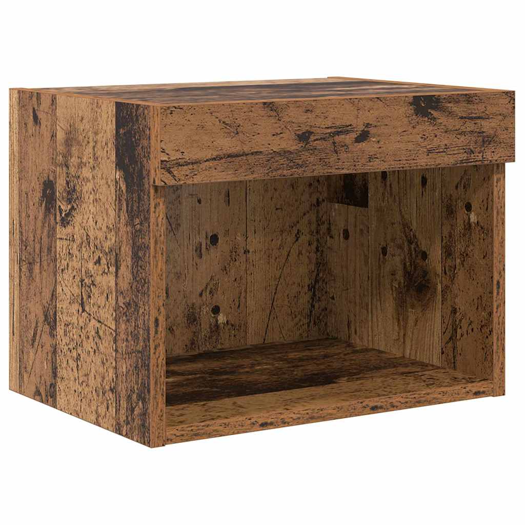 TV Wall Units Wall-mounted 5 pcs Black Oak Engineered Wood