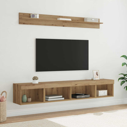 TV Wall Cabinet Set 5 pcs Artisan Oak Engineered Wood