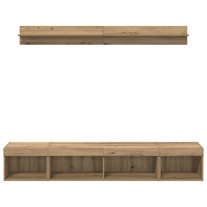 TV Wall Cabinet Set 5 pcs Artisan Oak Engineered Wood