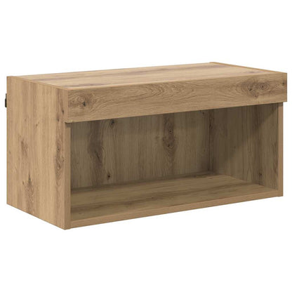 TV Wall Units with LED 6 pcs Artisan Oak Engineered Wood