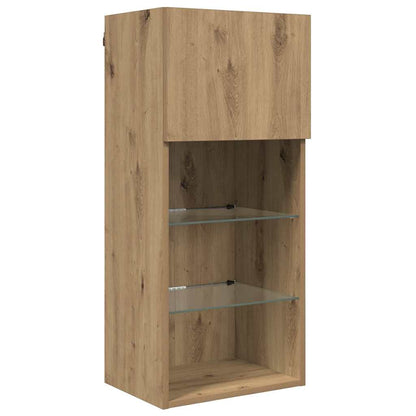 TV Wall Units with LED 5 pcs Artisan Oak Engineered Wood